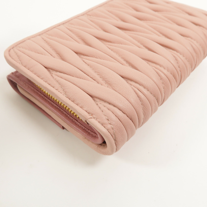 Miu Miu 羊皮皮革Matelasse Wallet錢包-15