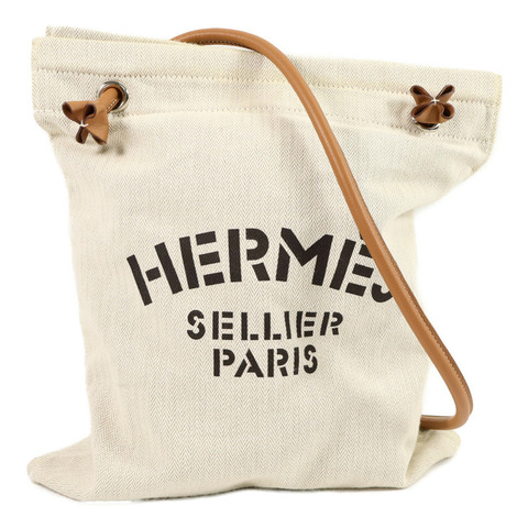 HERMES 帆布Aline PM手挽袋
