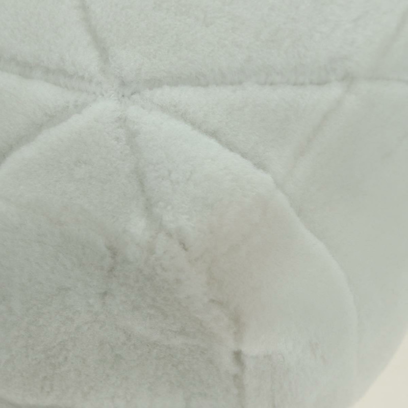【日本直送】PRADA羊毛手提包 Mouton 白色銀色 Auth mr2498V-13