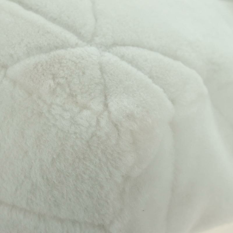 【日本直送】PRADA羊毛手提包 Mouton 白色銀色 Auth mr2498V-15