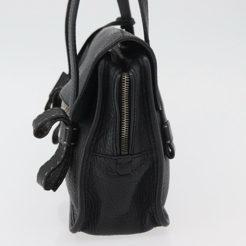【日本直送】PRADA Vienna Fifty 手提包 皮革 黑色 銀色 BR1932 正品 mr2512A-2
