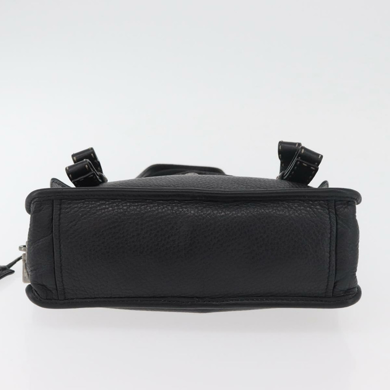 【日本直送】PRADA Vienna Fifty 手提包 皮革 黑色 銀色 BR1932 正品 mr2512A-4