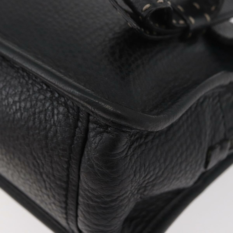 【日本直送】PRADA Vienna Fifty 手提包 皮革 黑色 銀色 BR1932 正品 mr2512A-15