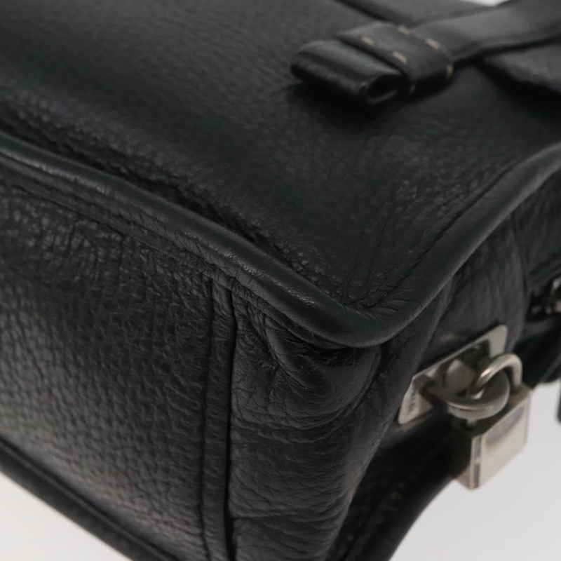 【日本直送】PRADA Vienna Fifty 手提包 皮革 黑色 銀色 BR1932 正品 mr2512A-17