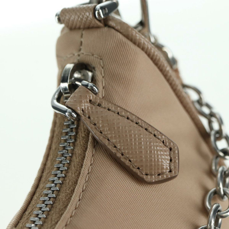 【日本直送】PRADA 尼龍雙肩包 米色 銀色 正品 179223M-21