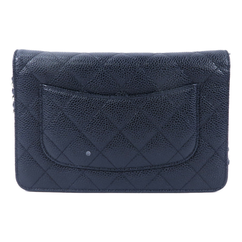CHANEL 牛皮皮革WOC Wallet On Chain鏈帶肩背袋-1