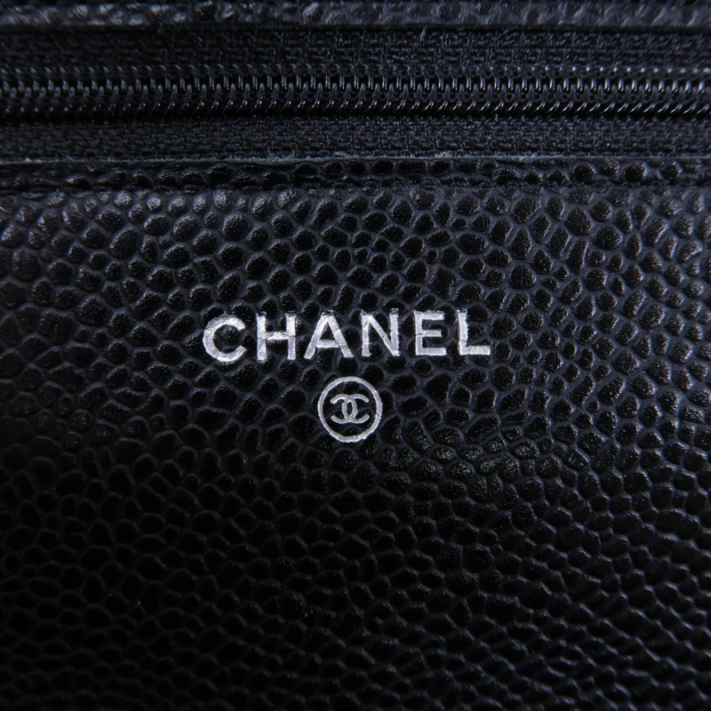 CHANEL 牛皮皮革WOC Wallet On Chain鏈帶肩背袋-5