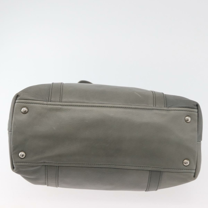 【日本直送】PRADA 手提包 皮革 灰色 銀色 正品 179402A-4