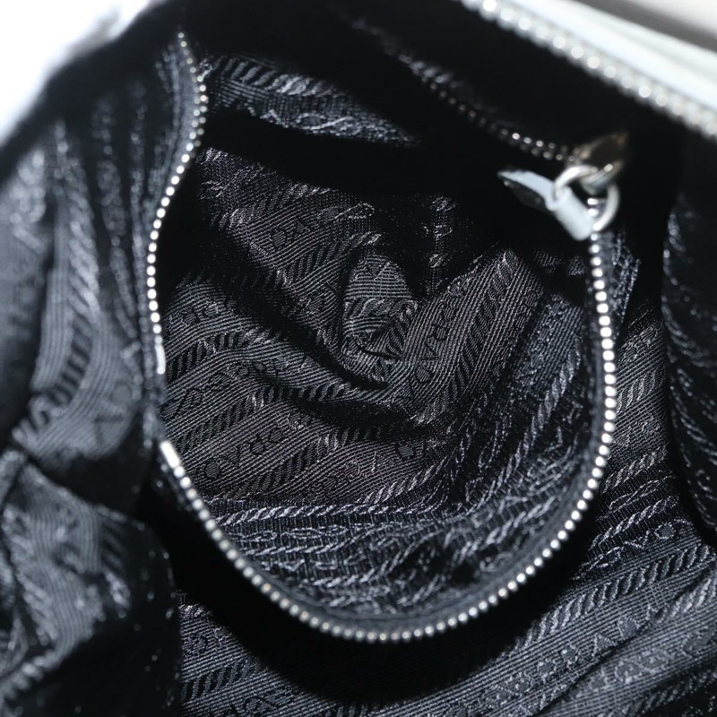 【日本直送】PRADA 手提包 皮革 灰色 銀色 正品 179402A-22