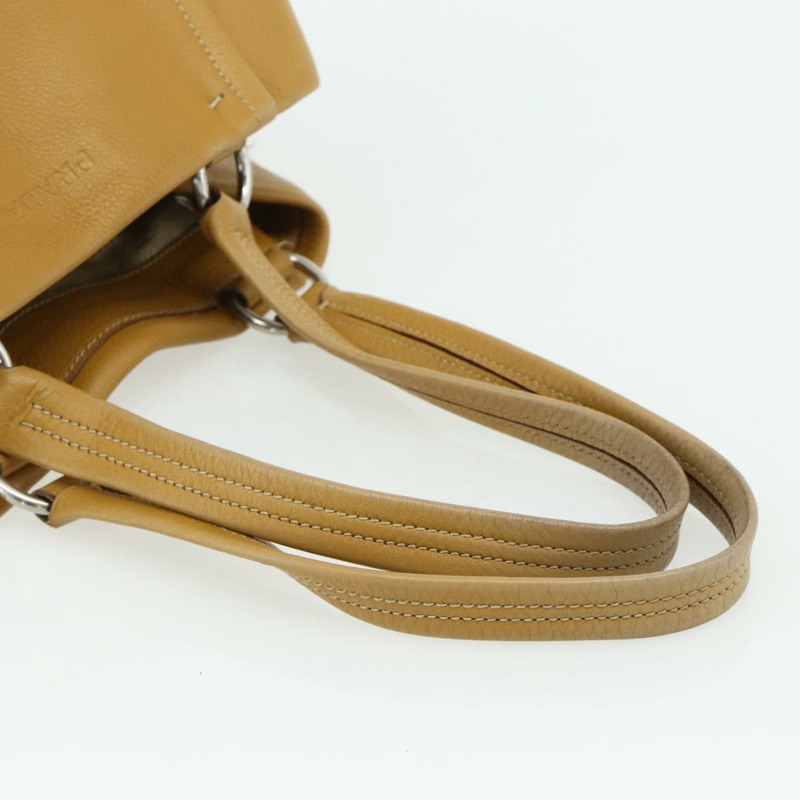 【日本直送】PRADA 手提包 皮革 棕色 銀色 正品 179442A-6