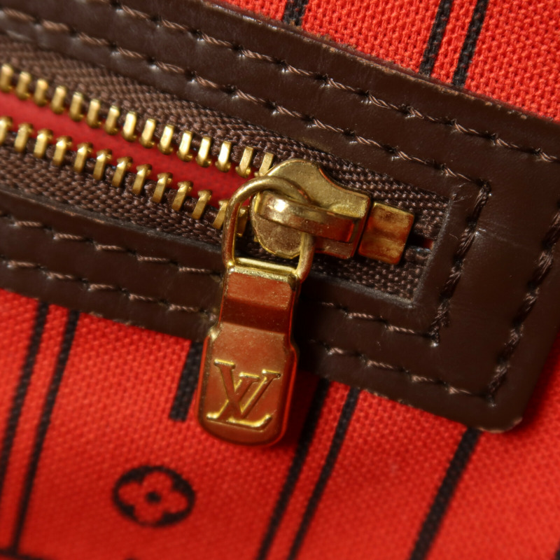 LOUIS VUITTON Damier Neverfull MM手挽袋-9