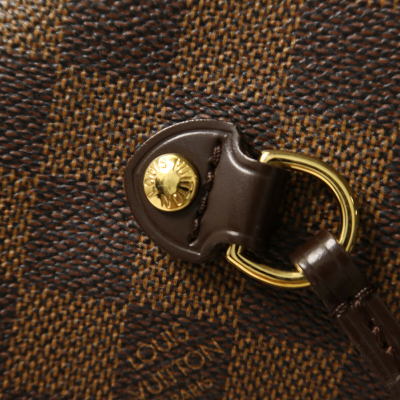 LOUIS VUITTON Damier Neverfull MM手挽袋-10