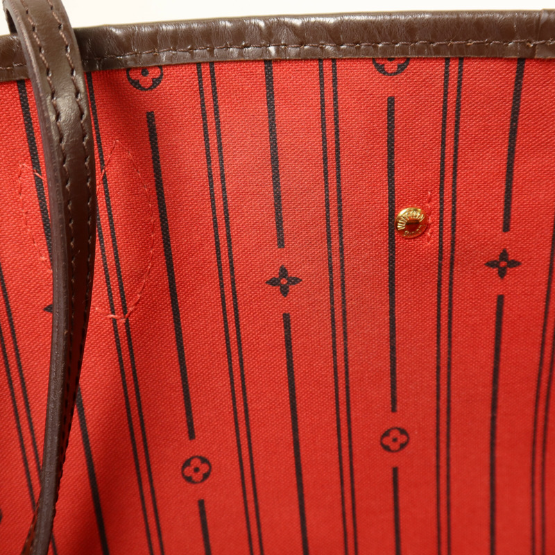 LOUIS VUITTON Damier Neverfull MM手挽袋-17