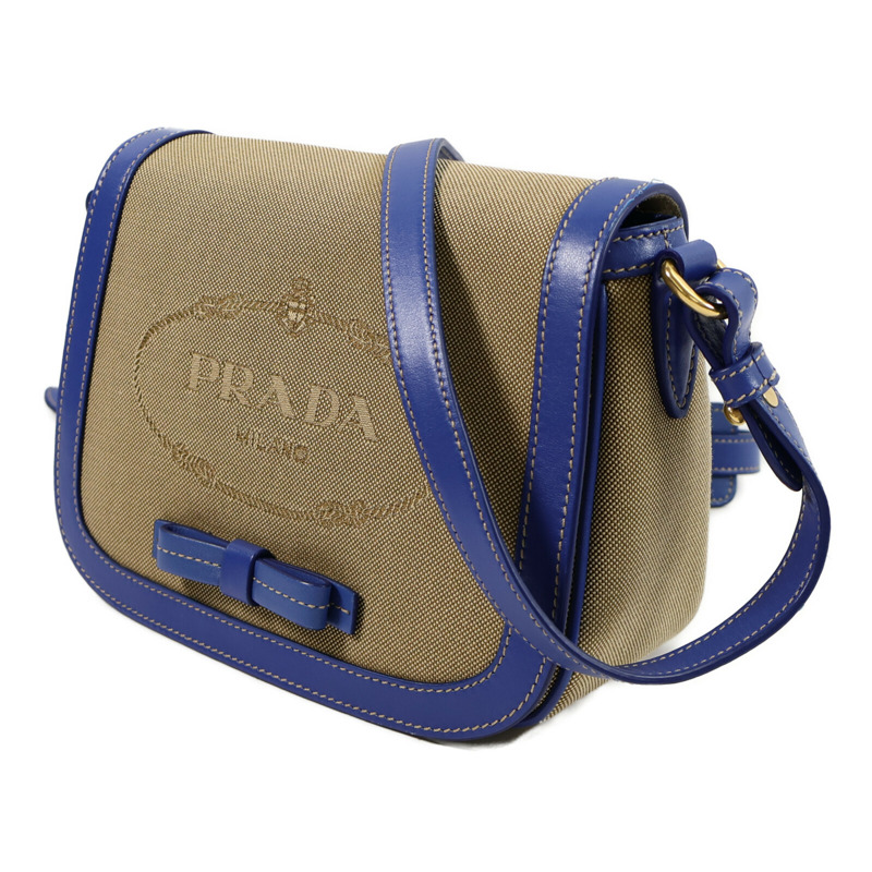 PRADA 帆布Shoulder Bag肩背袋-1