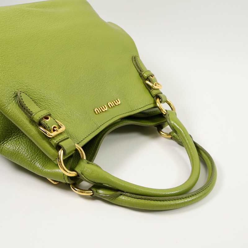 Miu Miu 牛皮皮革Shoulder Bag手挽肩背兩用袋-8