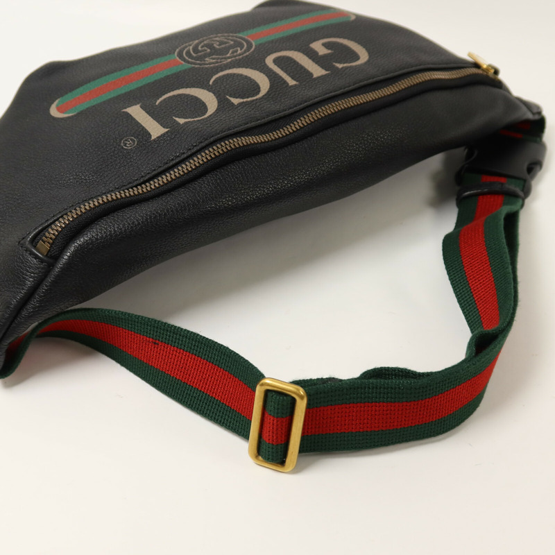 GUCCI 牛皮皮革Waist Bag腰包-8