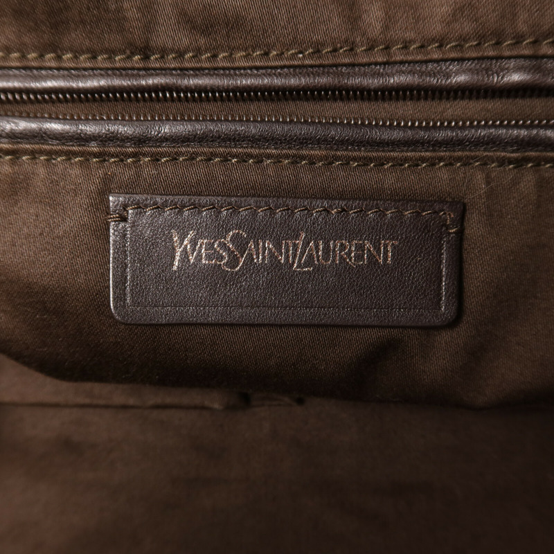 YVES SAINT LAURENT 漆皮皮革Roady Hobo肩背袋-5
