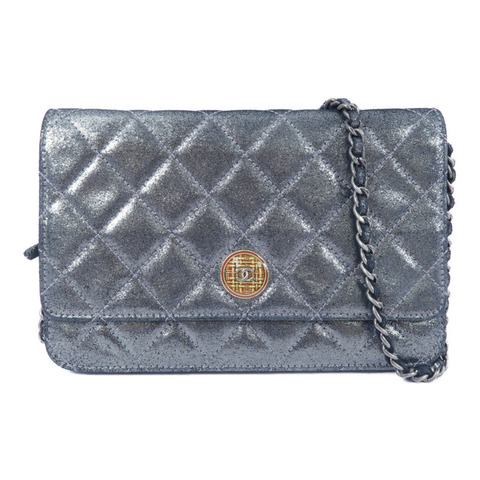 CHANEL 帆布Wallet On Chain鏈帶肩背袋