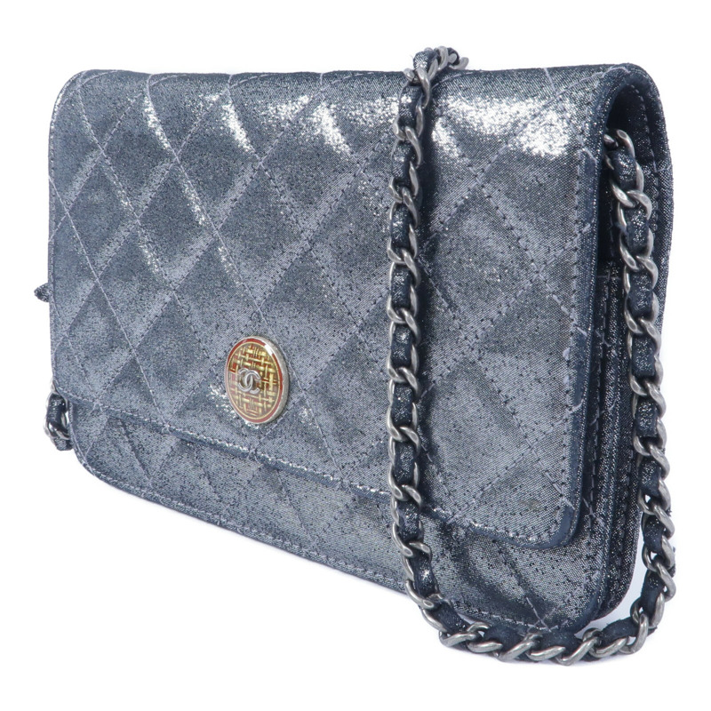 CHANEL 帆布Wallet On Chain鏈帶肩背袋-2