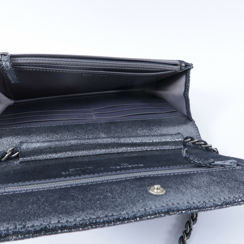 CHANEL 帆布Wallet On Chain鏈帶肩背袋-4