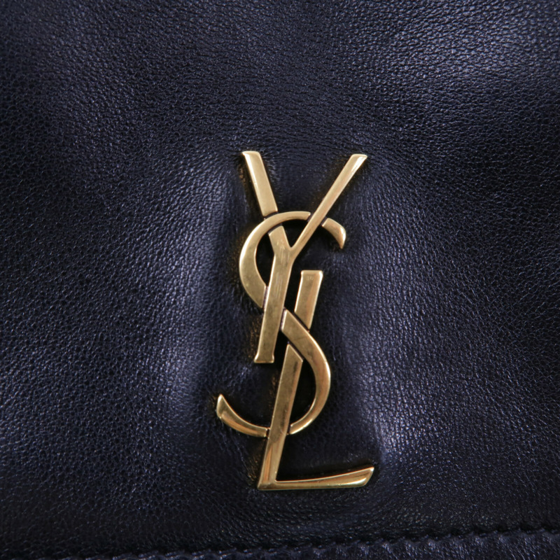 YVES SAINT LAURENT 羊皮皮革Mini Nolita鏈帶肩背袋-6