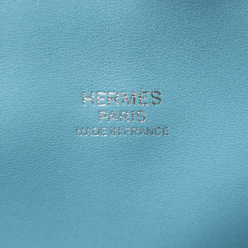 HERMES Clemence皮革Toolbox 26手挽肩背兩用袋Bleu Saint Cyr-5