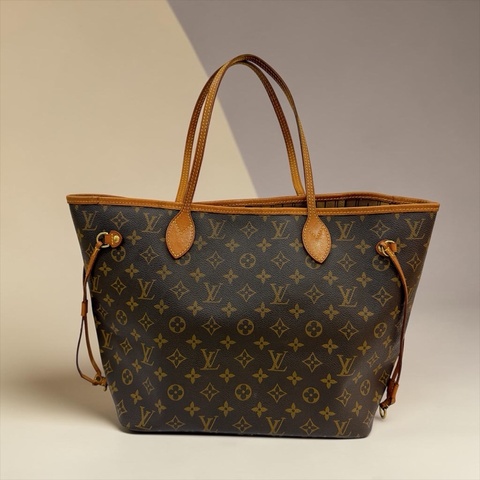 莉亞精品♡ Lv Neverfull MM 老花托特包