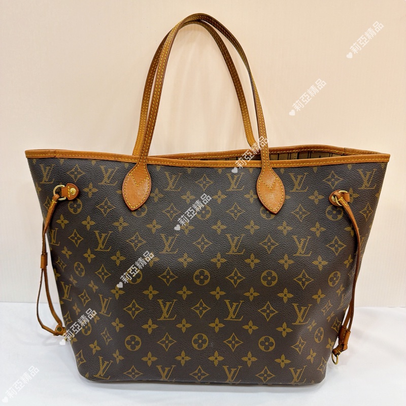 莉亞精品♡ Lv Neverfull MM 老花托特包-2