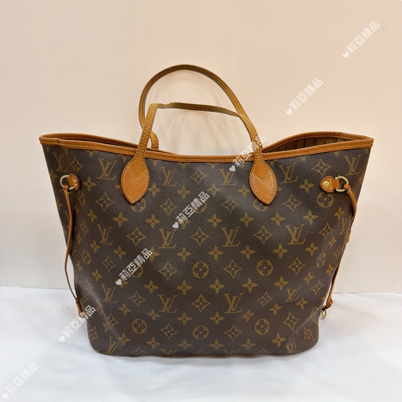 莉亞精品♡ Lv Neverfull MM 老花托特包-3