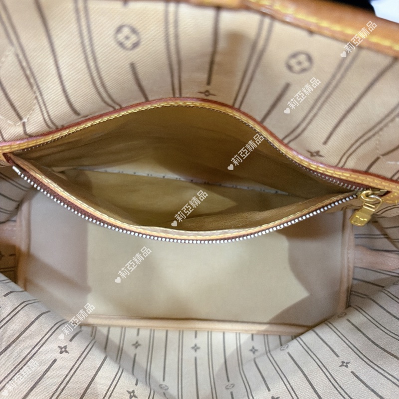 莉亞精品♡ Lv Neverfull MM 老花托特包-9