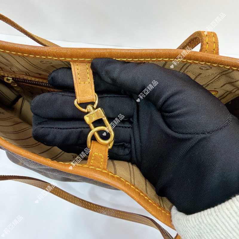 莉亞精品♡ Lv Neverfull MM 老花托特包-10