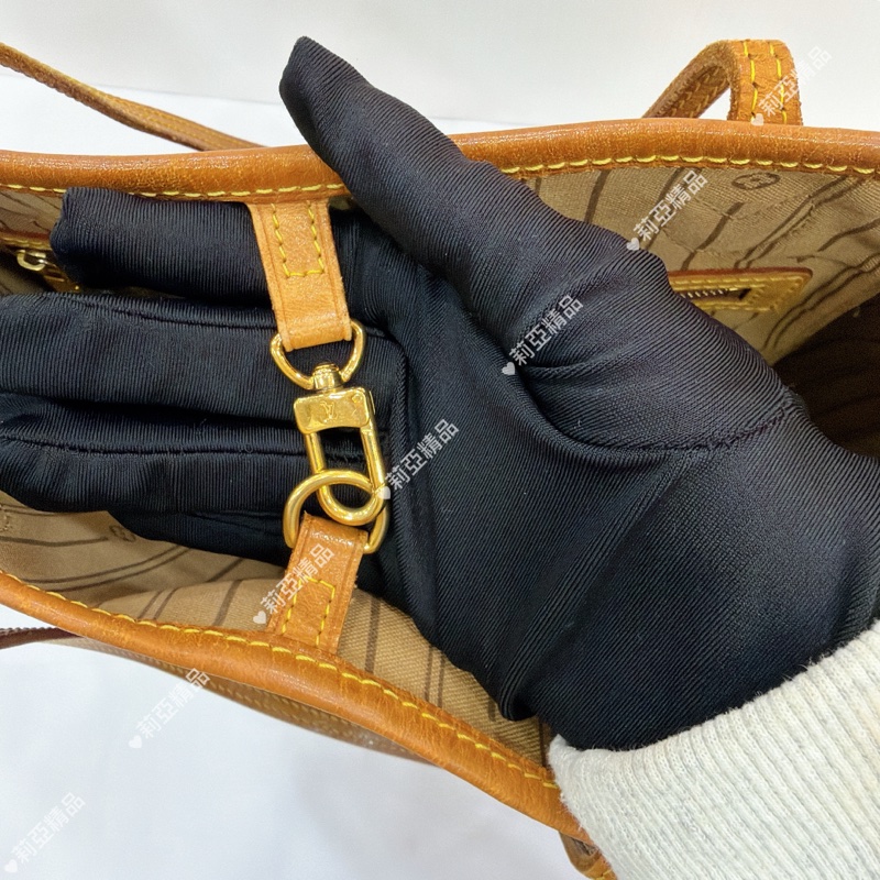 莉亞精品♡ Lv Neverfull MM 老花托特包-11