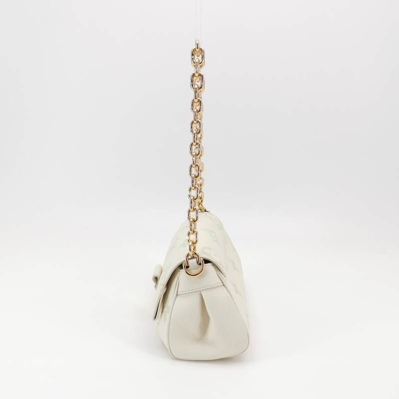 Louis Vuitton (LV) Favorite牛皮拼色老花Logo標誌牌斜背包包肩包晶片款-2