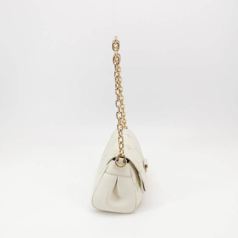 Louis Vuitton (LV) Favorite牛皮拼色老花Logo標誌牌斜背包包肩包晶片款-3