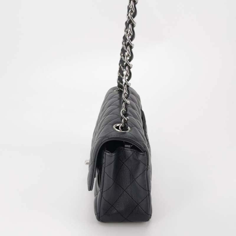 Chanel Classic Flap 經典款大mini牛皮菱格絎縫雙C扣皮穿鏈斜背包單肩包-2