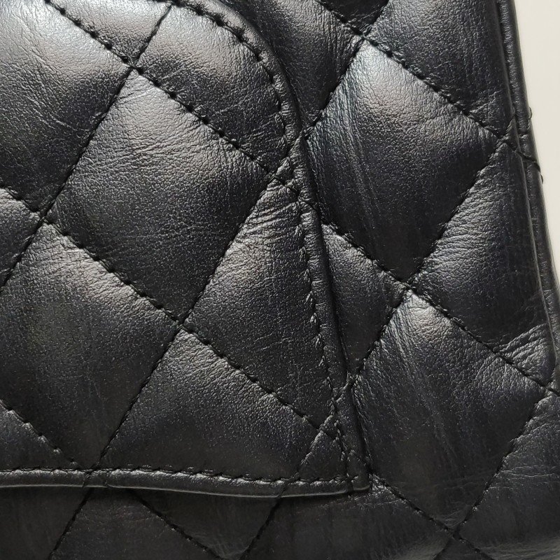 Chanel Classic Flap 經典款大mini牛皮菱格絎縫雙C扣皮穿鏈斜背包單肩包-13