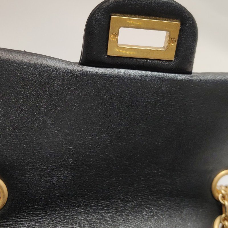 Chanel 2.55 Flag Bag 季節限定款迷你牛皮純色絎縫長方形旋扣單肩包-10