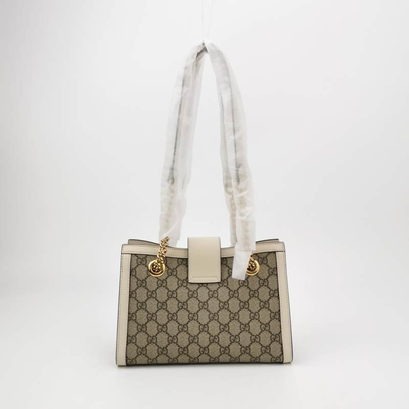 Gucci Padlock小號牛皮GG老花鎖扣單肩包-4