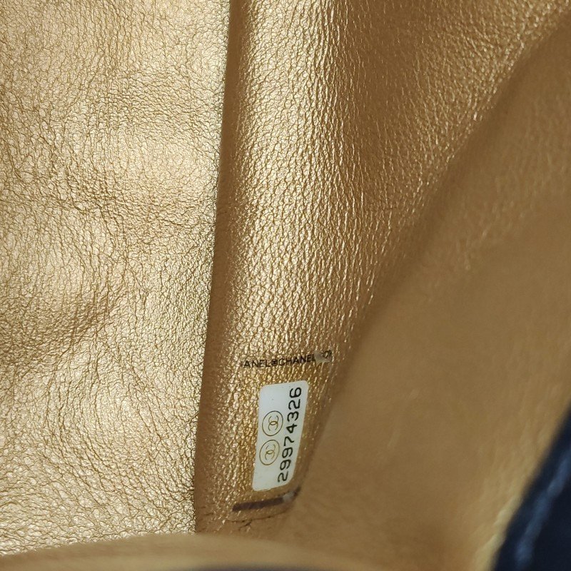 Chanel Classic Flap 季節限定款大mini羊皮金球菱格絎縫雙C扣皮穿鏈斜挎包單肩包-25
