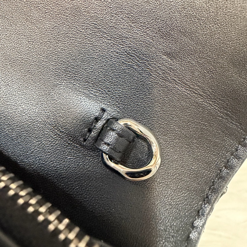 YSL 452159 KATE WOC 黑色 牛皮 銀鍊 肩背包 斜背包 鍊子 長夾 發財包 錢包-43