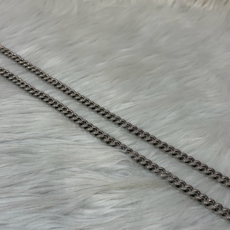 YSL 452159 KATE WOC 黑色 牛皮 銀鍊 肩背包 斜背包 鍊子 長夾 發財包 錢包-62