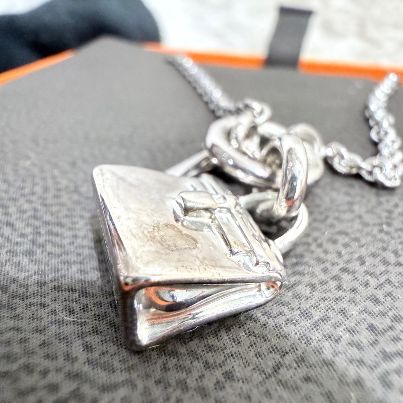 HERMES✨經典Kelly Amulettes 項鍊 925銀-9
