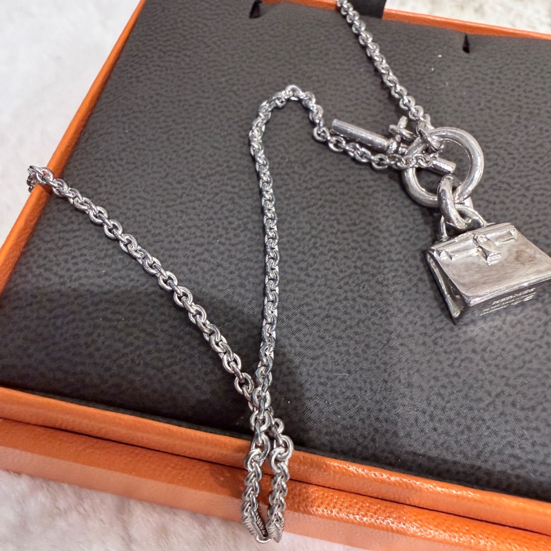 HERMES✨經典Kelly Amulettes 項鍊 925銀-18