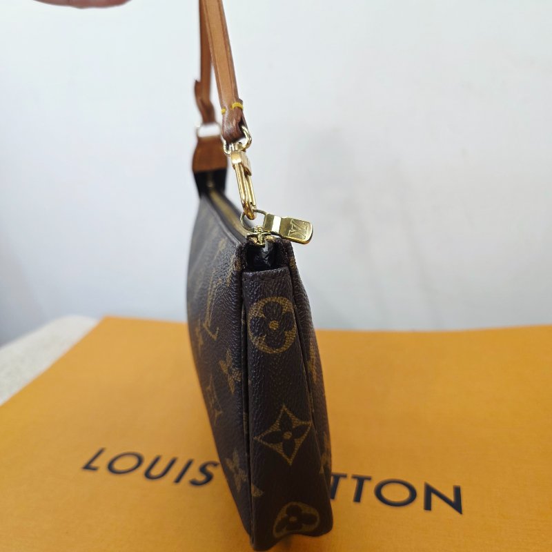 母親節感恩月特惠 Louis Vuitton原花大款麻將包  手提包/腋下包/斜背包 大手機可入就是好包-18