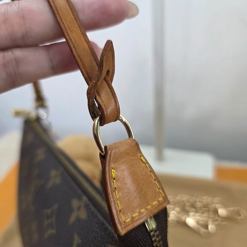 母親節感恩月特惠 Louis Vuitton原花大款麻將包  手提包/腋下包/斜背包 大手機可入就是好包-32