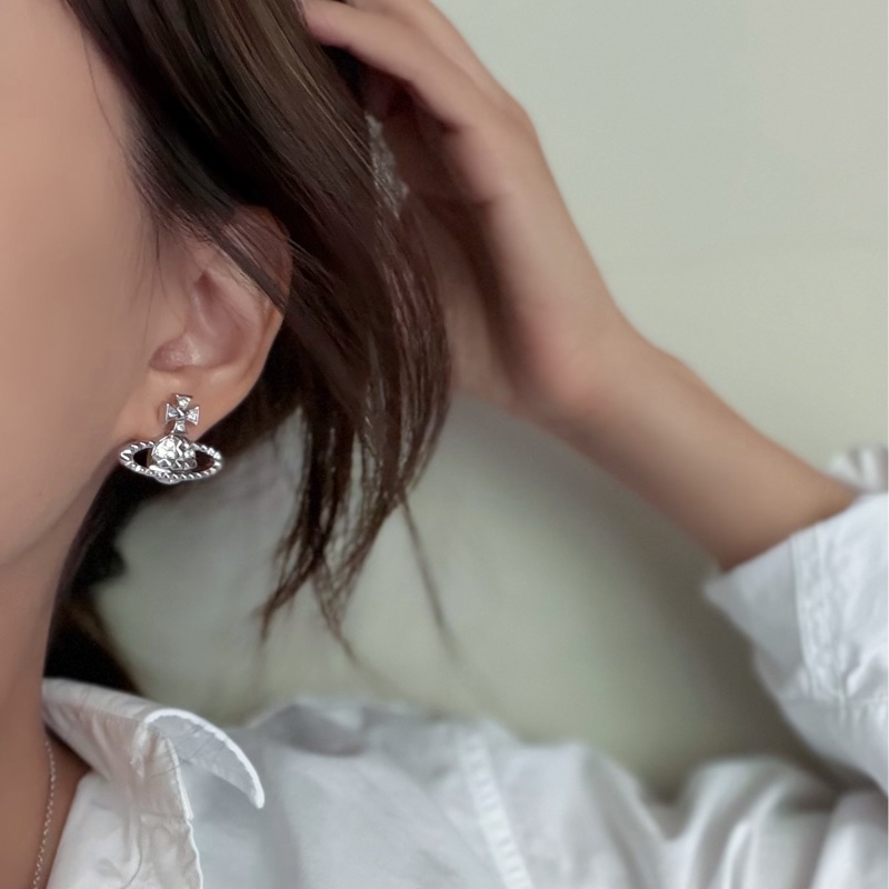 Vivienne Westwood🪐 Mayfair Bas Relief Earrings經典款耳環 卯釘設計-6