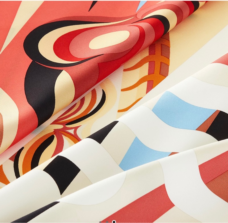 【正品現貨】Hermès 愛馬仕 Le Rêve de Julia 90公分真絲方巾/絲巾-2