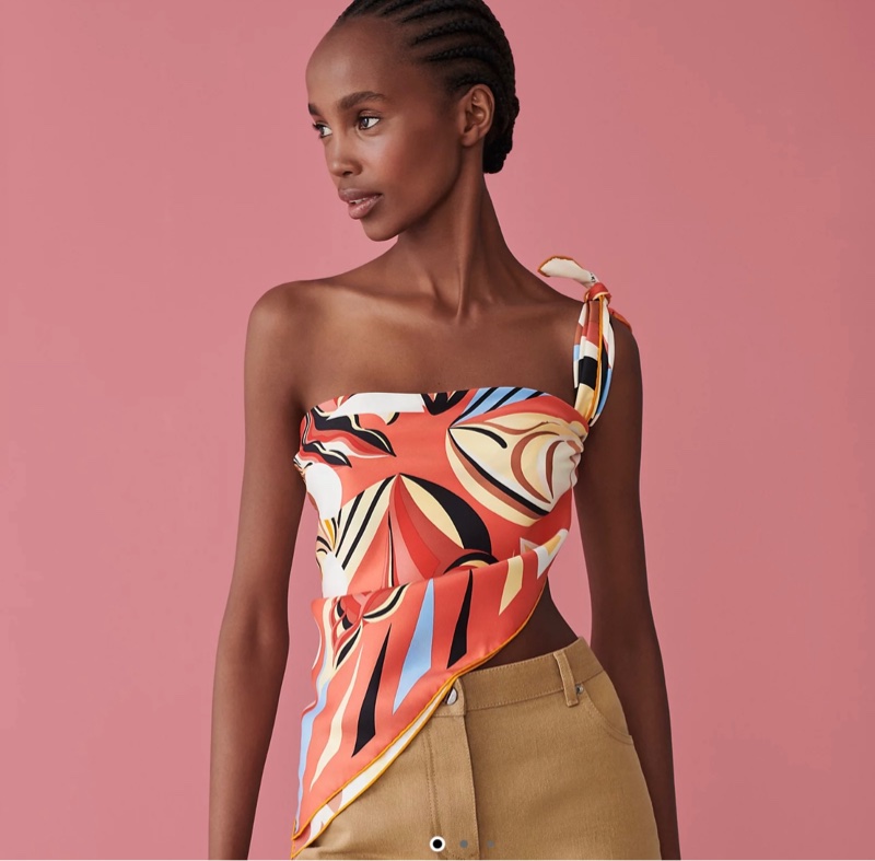 【正品現貨】Hermès 愛馬仕 Le Rêve de Julia 90公分真絲方巾/絲巾-3