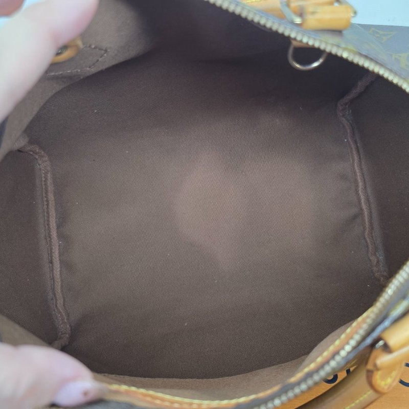 特惠一顆 我最美 Louis Vuitton LV 原花 Speedy30 明星人手一顆 /母親節感恩月活動 贈精美可調式斜背帶 /Monogram皮革手提包 /波士頓包-4