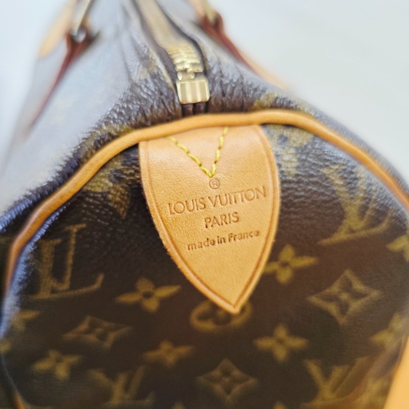 特惠一顆 我最美 Louis Vuitton LV 原花 Speedy30 明星人手一顆 /母親節感恩月活動 贈精美可調式斜背帶 /Monogram皮革手提包 /波士頓包-16